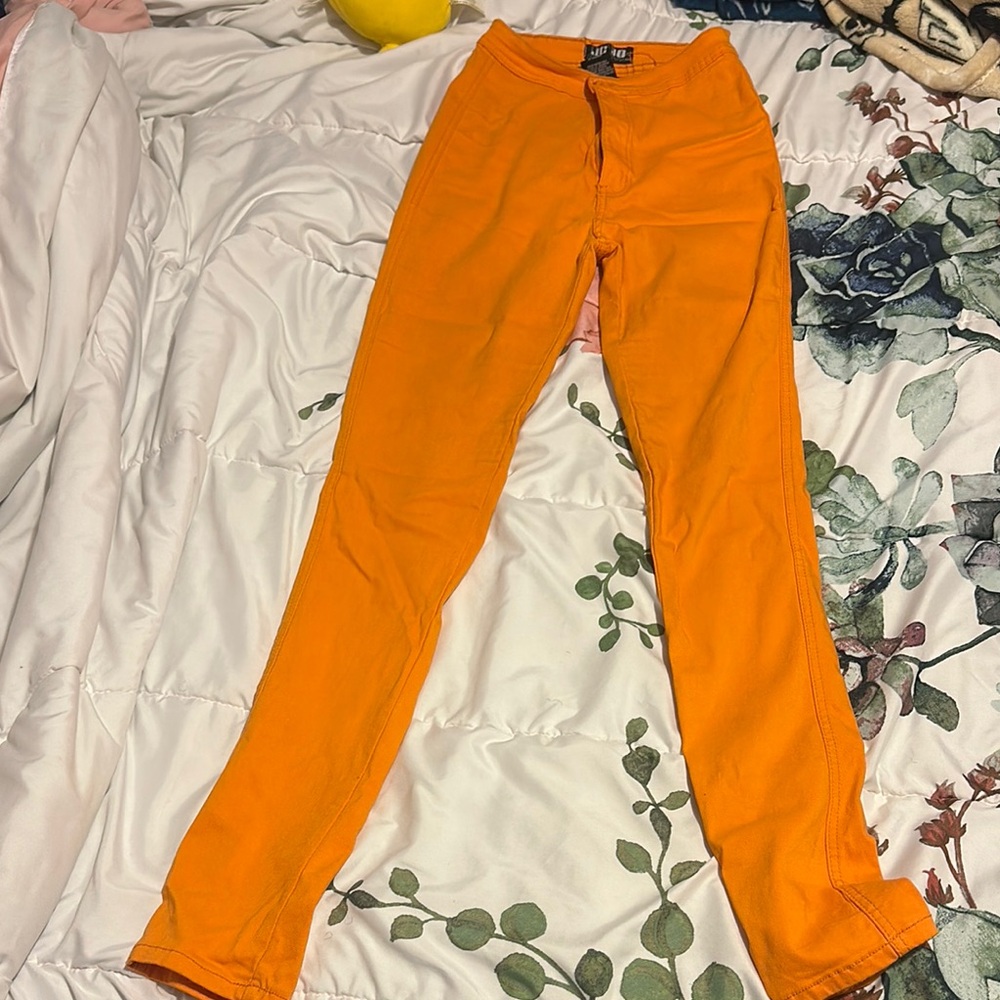 JC JO Bright Orange Skinny Jeans